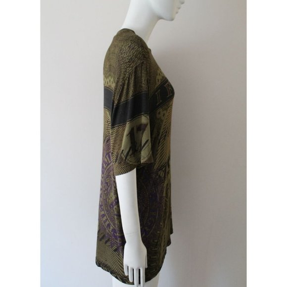 Givenchy I Feel Love Dollar Money Print Tshirt Green Camo Authentic Size 42 - Picture 2 of 8